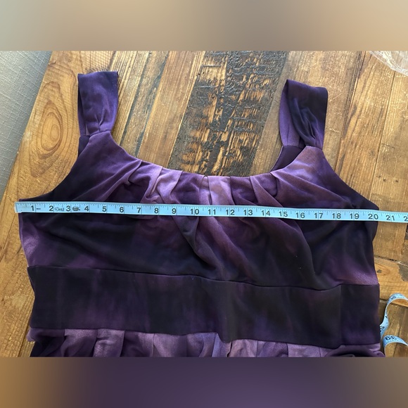 Dressbarn Woman Size 16 Purple Sleeveless Dress Cocktail Party Plus Size A-Line - Picture 5 of 6